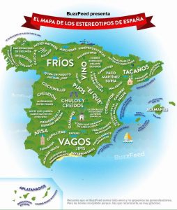 Mapa de España Humorístico